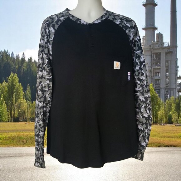 Camicia Ignifuga BOCOMAL FR 100% Cotone – Leggera, CAT2, Per Saldatori Ed Elettricisti (Taglia Forte)